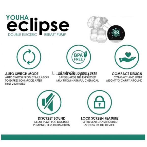 Youha Eclipse Double Electric Breast Pump (1 years warranty)