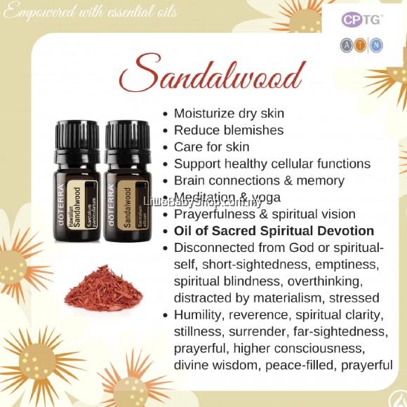 dōTERRA Hawaiian Sandalwood (Santalum Paniculatum) 5mL Little Baby