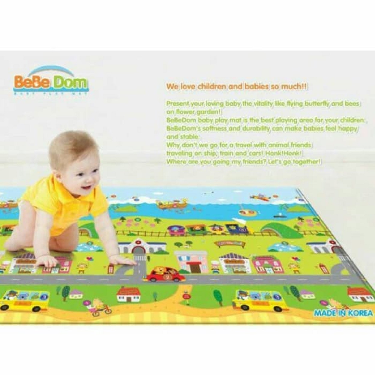 Bebedom Run To Town Playmat 180x140cm L Little Baby Shop My Online Store Malaysia