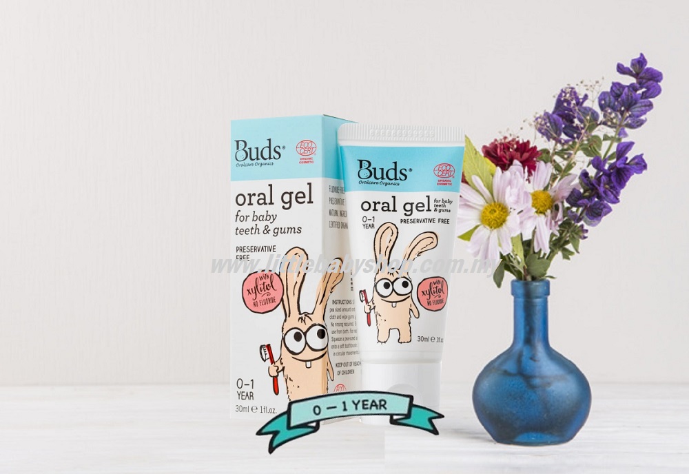 BUDS Oral Gel for Baby Teeth & Gums with Xylitol 30ML (0 1 Years)