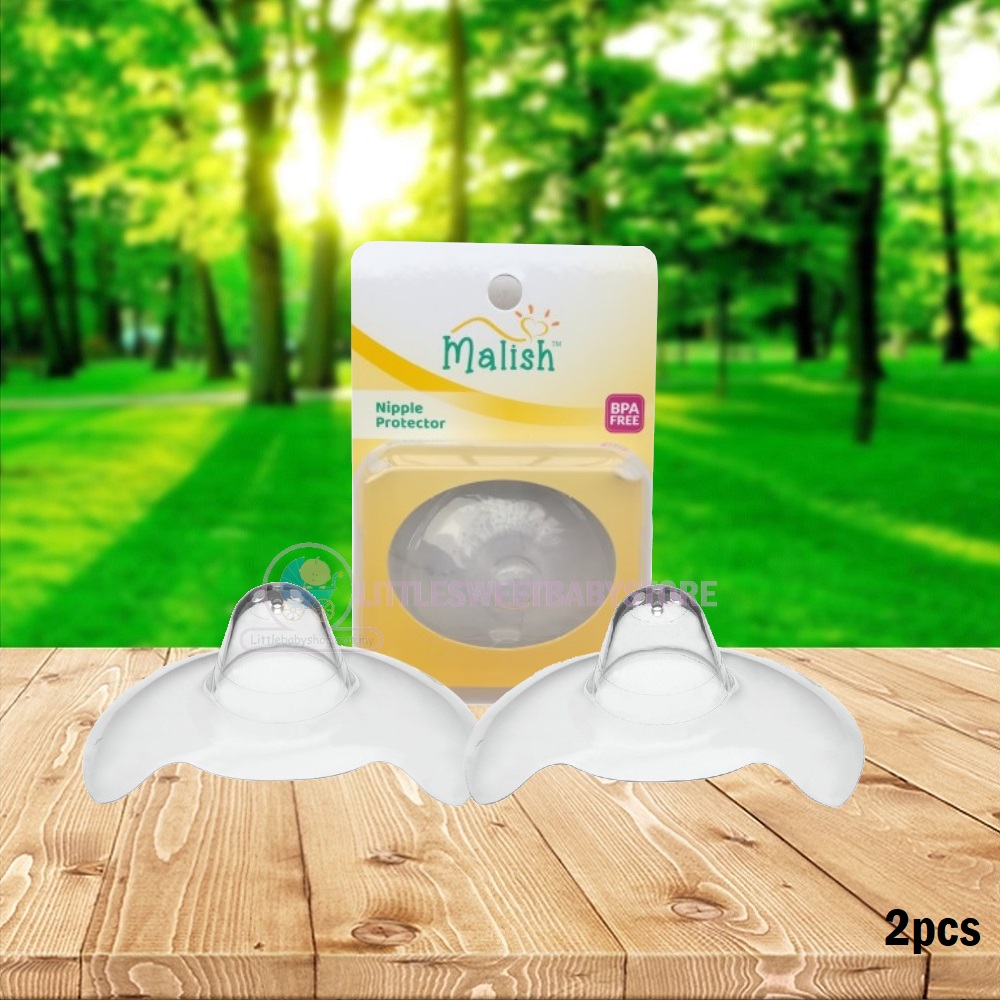 MALISH Soft Silicone Nipple Shield / Nipple Protector 2pcs with Case (25mm)